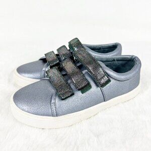 Kenneth Cole New York Sparkle Kam Strap Sneakers Girls Sz 13
